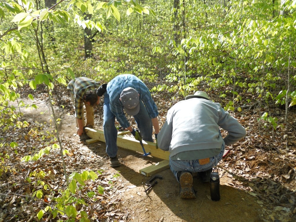 Volunteer Day: Shepherd Nature Trail Bridge Building – Duke Forest