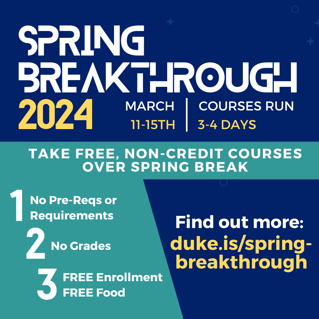 Sustainability Spring Breakthrough (Duke Undergrads)